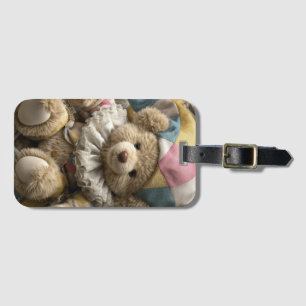 Etiqueta Para Maletas "Fabric Tote Design – Personalized diaper bag