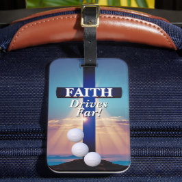 Etiqueta Para Maletas Faith Drives Far Golf