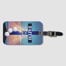 Etiqueta Para Maletas Faith Drives Far Golf 