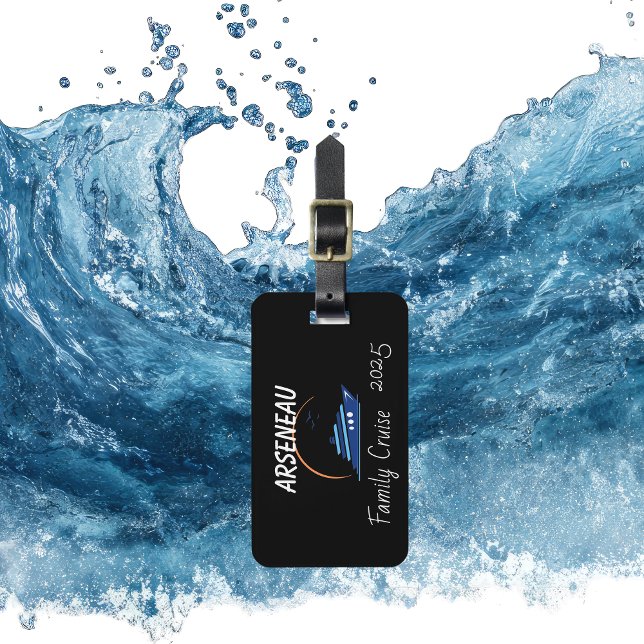 Etiqueta Para Maletas FAMILIA CRUZADA Negro Personalizada (Subido por el creador)