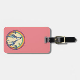 Etiqueta Para Maletas Familia Cute Giraffe