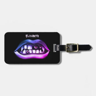 Etiqueta Para Maletas Fangs Halloween