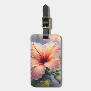 Etiqueta Para Maletas Fantasía dulce delgado hibiscus flor