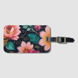 Etiqueta Para Maletas Fantasía floral