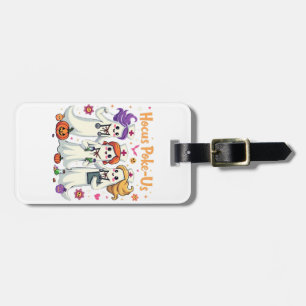 Etiqueta Para Maletas Fantasma de Halloween en la Enfermería de Estados