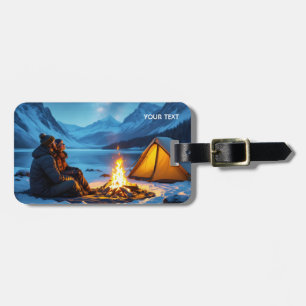 Etiqueta Para Maletas Fantasy Cute Camp Fire Stars
