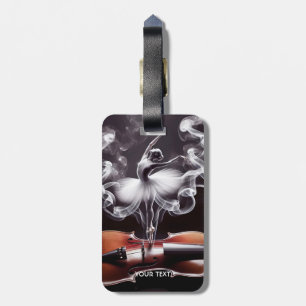 Etiqueta Para Maletas Fantasy Cute Dancing Ballerina Violin