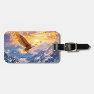 Etiqueta Para Maletas Fantasy Cute Eagle Mountains Sunrise