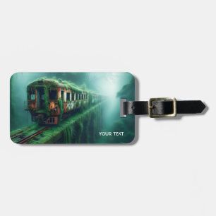 Etiqueta Para Maletas Fantasy Cute el Viejo Tren Pasado
