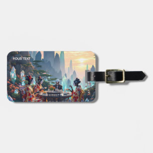 Etiqueta Para Maletas Fantasy Cute Exotic Planet Tea
