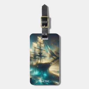 Etiqueta Para Maletas Fantasy Cute Ghost Sea Ship