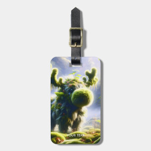 Etiqueta Para Maletas Fantasy Cute Moss Moose Forest