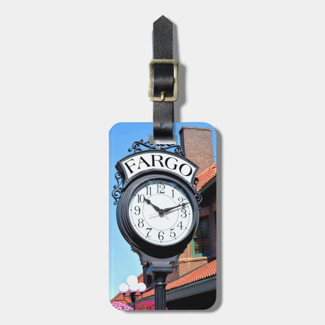 Etiqueta Para Maletas Fargo Clock (Frente Vertical)