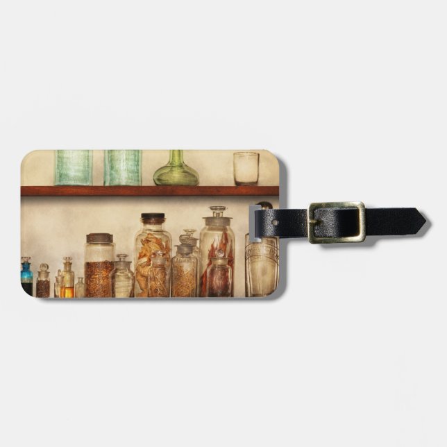Etiqueta Para Maletas Farmacia - Hierbas medicinales (Frente Horizontal)