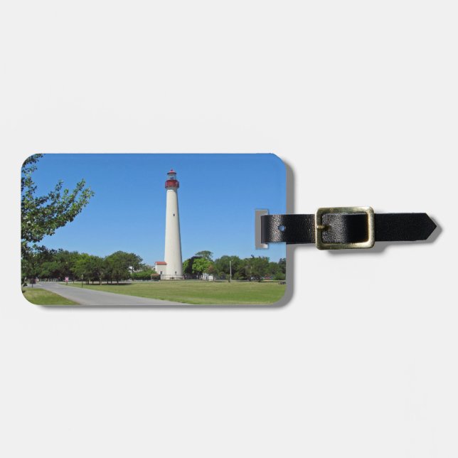Etiqueta Para Maletas Faro de Cape May (Frente Horizontal)
