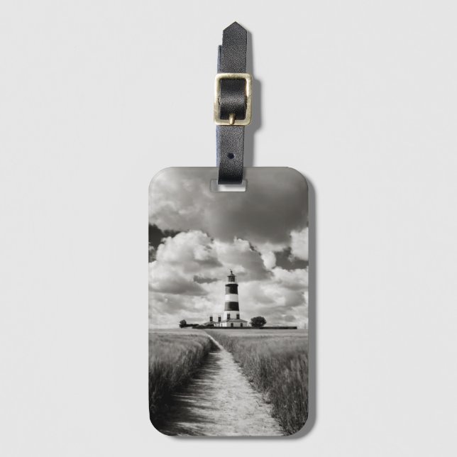 Etiqueta Para Maletas Faro de Happisburgh (Anverso vertical)