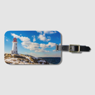 Etiqueta Para Maletas Faro  Invierno En Peggy'S Cove, Nueva Escocia
