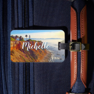 Etiqueta Para Maletas Faro Ocean Photo Custom Nombre CA Vacaciones