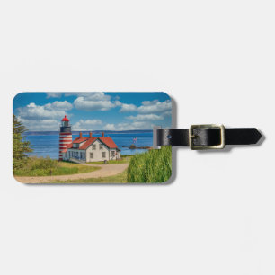 Etiqueta Para Maletas Faro West Quoddy Head, Lubec, Maine