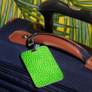 Etiqueta Para Maletas Faux Leather Light Lime
