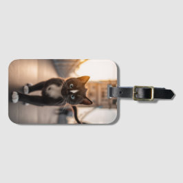 Etiqueta Para Maletas Felini viajando por el puente de la torre: una col