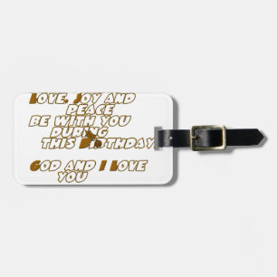 Etiqueta Para Maletas Feliz cumpleaños