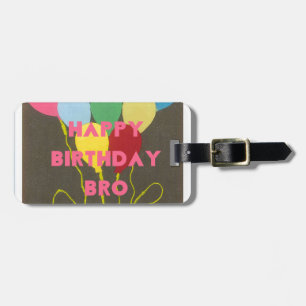 Etiqueta Para Maletas Feliz cumpleaños hermano