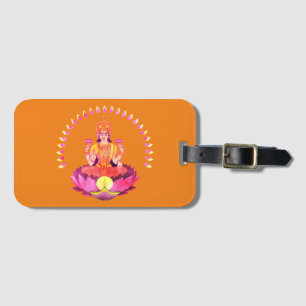 Etiqueta Para Maletas Feliz Diwali - Diosa Deepalavi Lakshmi 1