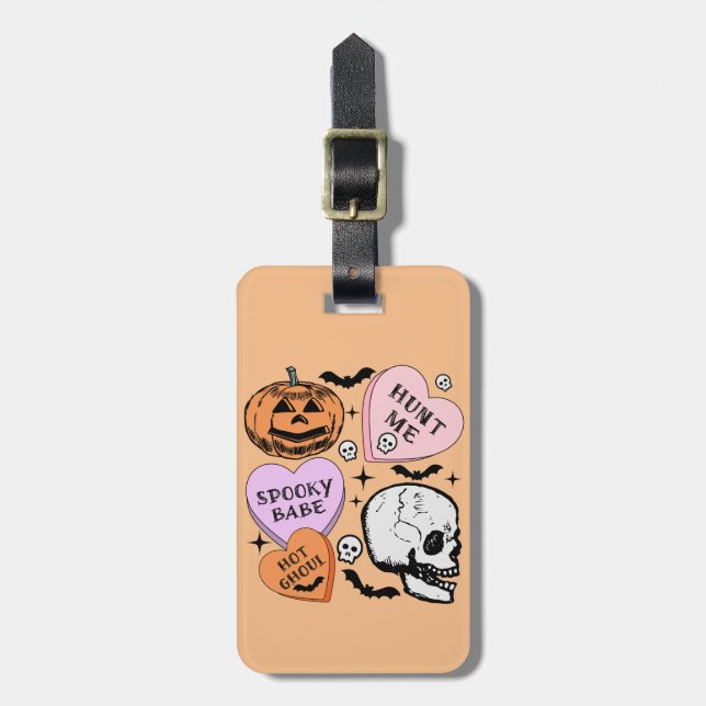 Etiqueta Para Maletas Feliz Halloween (Frente Vertical)