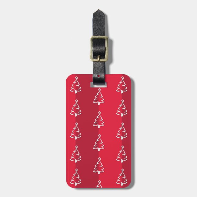Etiqueta Para Maletas Feliz Navidad (Frente Vertical)