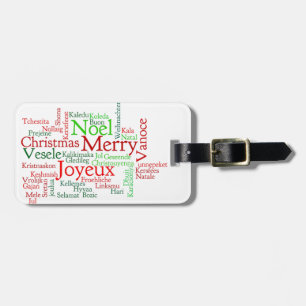 Etiqueta Para Maletas Feliz Navidad