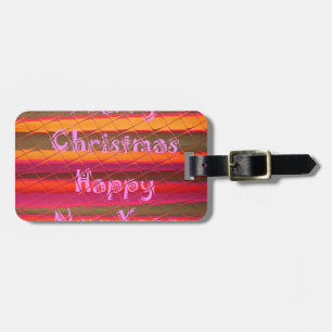 Etiqueta Para Maletas Feliz Navidad Feliz Año Nuevo Diseño de colores