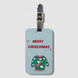 Etiqueta Para Maletas Feliz Navidad Ugly Sweater Angel