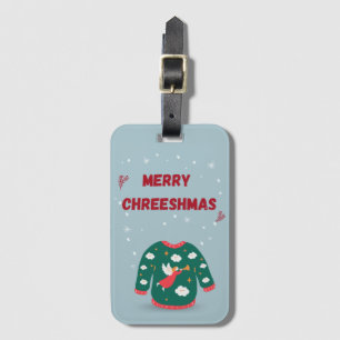 Etiqueta Para Maletas Feliz Navidad Ugly Sweater Angel