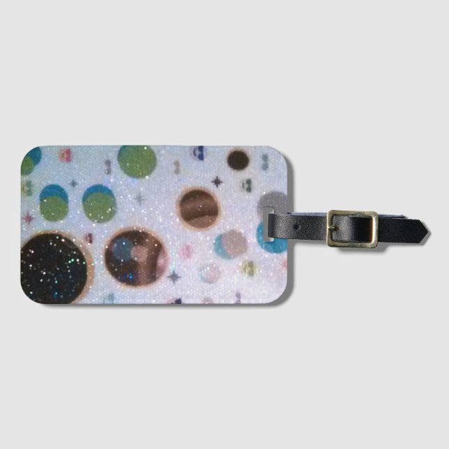 Etiqueta Para Maletas Feliz Voyager (Anverso horizontal)