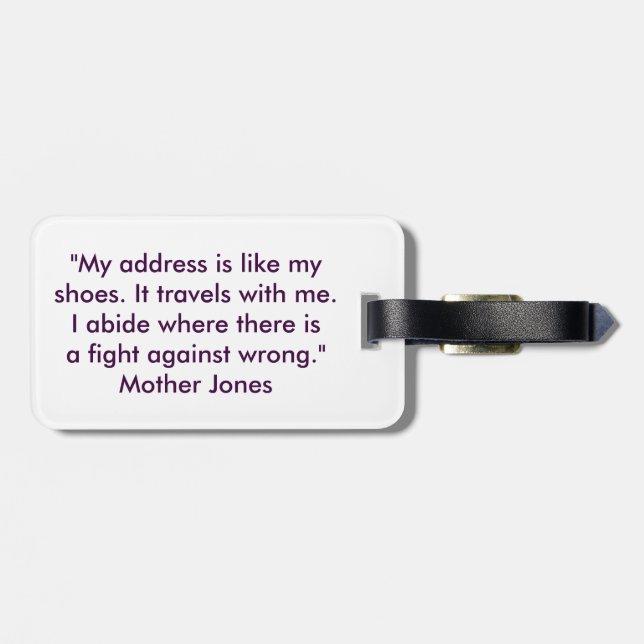 Etiqueta Para Maletas Feminista viajará (Atrás Horizontal)