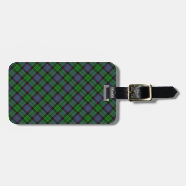 Etiqueta Para Maletas Ferguson Scottish Clan Tartan Design (Frente Horizontal)