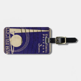 Etiqueta Para Maletas Feria Mundial de Nueva York de 1939