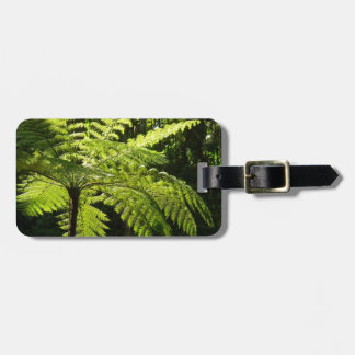 Etiqueta Para Maletas Fern arbolado en la selva tropical