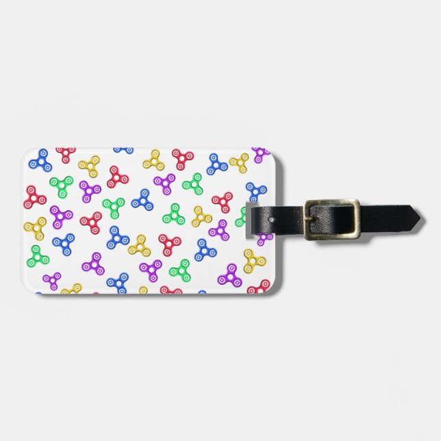 Etiqueta Para Maletas Fidget Spinners (Frente Horizontal)