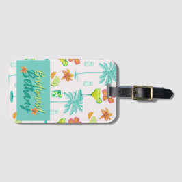 Etiqueta Para Maletas Fiesta de Despedida de Soltera con Velo de Margari