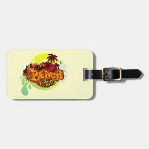 Etiqueta Para Maletas Fiesta de playa