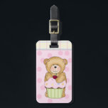 Etiqueta Para Maletas Fiesta de tarta de oso de peluche de Teddy<br><div class="desc"></div>