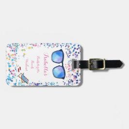 Etiqueta Para Maletas Fiesta del destino del viaje del fiesta de