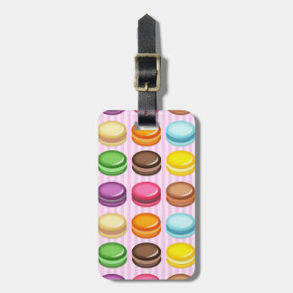 Etiqueta Para Maletas Filas de macarones