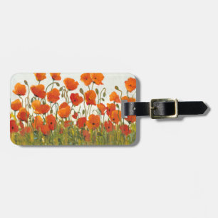 Etiqueta Para Maletas Filas de Poppies I