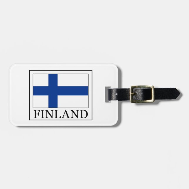 Etiqueta Para Maletas Finlandia (Frente Horizontal)