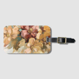 Etiqueta Para Maletas Fino arte moderno colores florales neutros