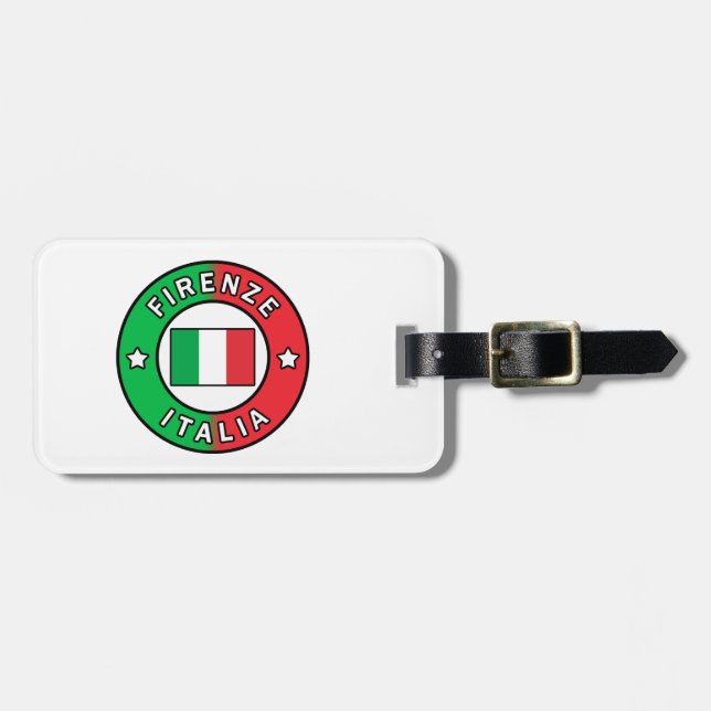 Etiqueta Para Maletas Firenze Italia (Frente Horizontal)