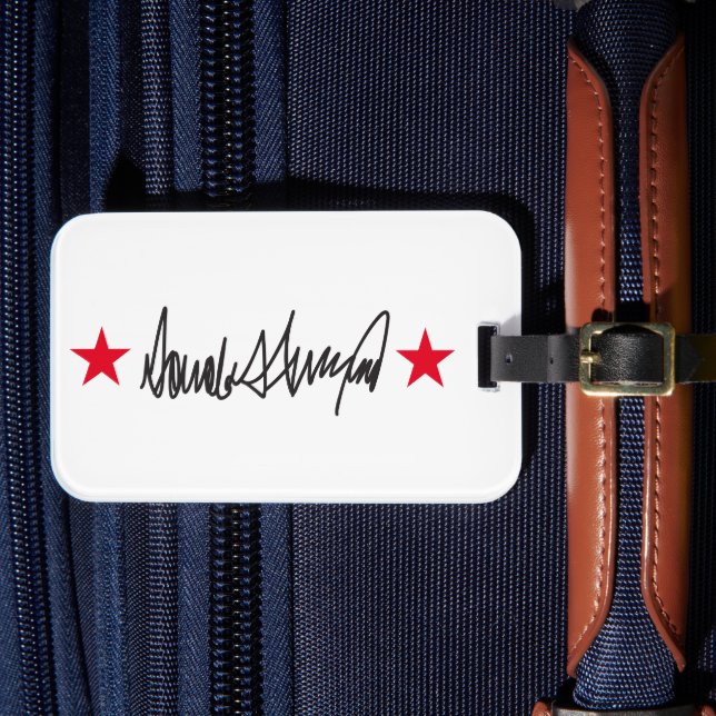 Etiqueta Para Maletas Firma Trump (Anverso In Situ 4)